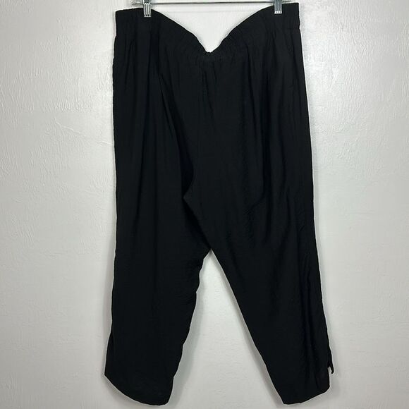 Chico’s Black Viscose Blend Tapered Leg Ankle Pants Size XL - Picture 4 of 10